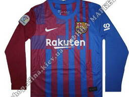 Детская футбольная форма Барселона 21/22 Nike Home длинный рукав 125-135 см 223260