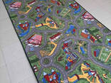 Детская ковровая дорожка на войлоке( ковролин) Лунапарк( дороги)1,5; 2; 3; м ширина - фото 3