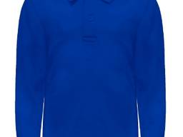 Детская рубашка-поло с длинными рукавами плотность ткани 210 г/м2 100% ткань Pique (хлопок