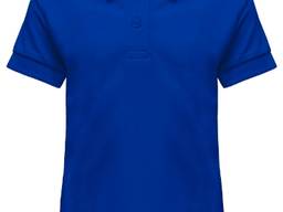 Детская рубашка-поло, синяя