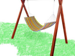 Детские качели с гамаком, качели садовые