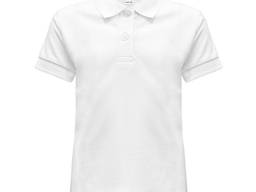 Детская рубашка-поло цвет белый