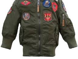 Детский бомбер Top Gun Kids MA-1 Aviator Bomber (оливковый)