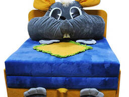 Детский диванчик малютка Ribeka Мышка Голубой (24M09)