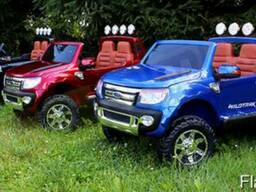 Детский электромобиль Ford ranger f -150 с кожаным сидением