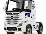 Детский электромобиль-фура- грузовик Mercedes-BENZ Actros M 4208EBLR-1, белый в наличии. ..