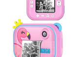 Детский фотоаппарат мгновенной печати YT008 PINK Flamingo с поддержкой microSD - фото 3