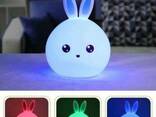 Детский ночник силиконовый Кролик Rabbit Led Sleep Lamp