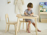Детский столик и два стульчика Tatoy для детей 4-7 лет Натуральный - фото 5