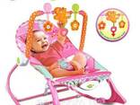 Детское массажное кресло-каталка I baby, шезлонг Infant-to-toddler Rocker с вибрацией