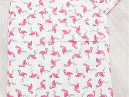 Детское постельное белье Фламинго малиновые (поплин, 100% хл