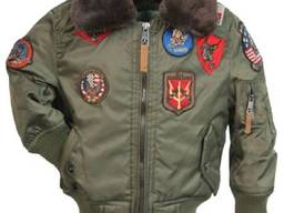 Дитяча куртка-бомбер Top Gun Kids B-15 Bomber Jacket (оливкова)