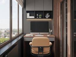 Дизайнерский балкон под ключ.