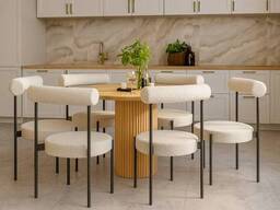 Дизайнерский стул "Джонни" с мягким сиденьем и округленной спинкой для Horeca