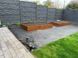 Діжки з дерева. Високі грядки. Высокие грядки. Огород. Кадки из дерева. Грядки. Клумбы