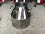 Доильный аппарат для доения двух коров. Ведро 40 л нержавейка. 2 аксессуара. - фото 2