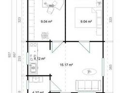 Дом из термообработанного бруса 54 м2 от производителя. Thermo Wooden House 118