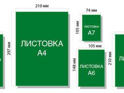 Друк листівок, флаєрів, візитки та інш.