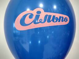 Друк на повітряних кульках Київ, логотип на кульках, печать на шарах.