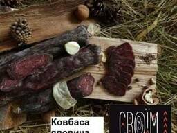 Dry-cured beef sausage