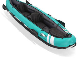 Двомісна надувна байдарка (каяк) Bestway 65052 Ventura Kayak, 330 х 94 см, (весла. ..