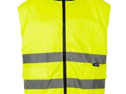 Двосторонній утеплений жилет Sizam LEICESTER сигнальний зі світловідбиваючими стрічками