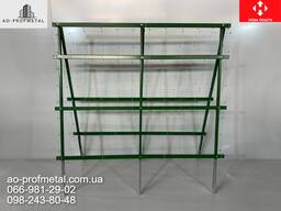 Підв'язка під огірки та виноград, Металева опора.