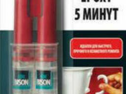 Двухкомпонентный быстросохнущий клей Bison