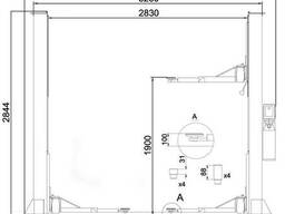 Двухстоечный Электрогидравлический Подъемник (380В/220В) SE-4000