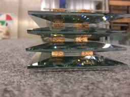 Двухсторонний фасет на стекле для дверей производим