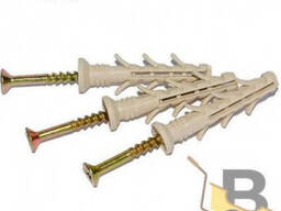 Дюбель швидкого монтажу "грибок" 6х40 з шурупом (100 шт/уп)