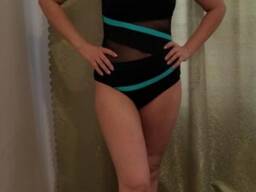 Ефектні суцільні купальники з прозорими вставками бренд Andzhelika