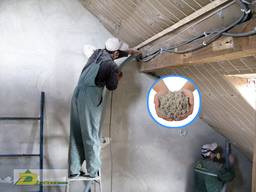 Утепление эковатой (целюлозный утеплитель юнизол)