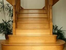 Эксклюзивная деревянная лестница для дома №6 Под заказ