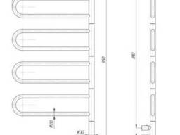 Електрична рушникосушарка Elna Флюгер 4 Білий 950Х460мм
