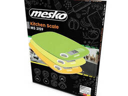 Электронные весы кухонные Mesko MS 3159g зеленые