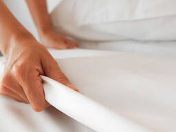 Елітна постільна білизна перкаль Premium White - Bedlen Home