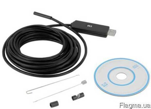 Эндоскоп USB 5м 5,5 мм водонепроницаемый ВЕБ-камера