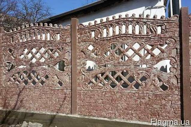 Еврозабор глянцевый двухсторонний вибролитой — «Плитарт»