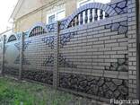 Еврозабор глянцевый двухсторонний вибролитой — «Плитарт» - фото 5