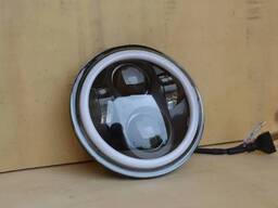 Фара ВАЗ 2106 Led универсальная 5.75 дюймов ангельские глазки