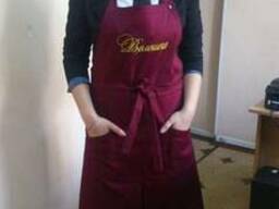 Фартук-передник для официантов, рабочая одежда