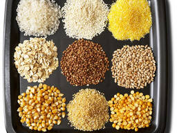 Фасування круп: рис, гречка, бобові, макаронні вироби, сахар, та інші крупи.
