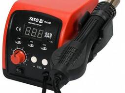 Фен-станція мережева YATO: 750 Вт, t°= 100- 500°С, пов. потік- 120 л/хв, LCD табло, 4...