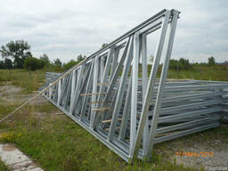 Фермы металлические односкатные длина 6,0 (м). Изготовим фермы по вашим размерам.