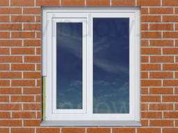 Фирменный пластиковый нащельник Рехау Rehau для окон ПВХ