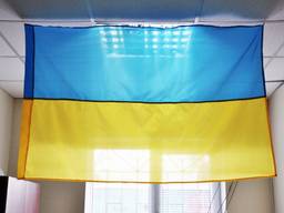 Флаг Украины 0,9 х 1,35 м, Купить из наличия
