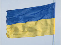 Флаг Украины нейлон 210х140 см прапор України люверсы на флагшток