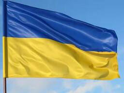 Флаги Украина - атласные любые размеры от производителя скидки