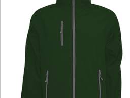 Детская флисовая куртка, темно-зеленая